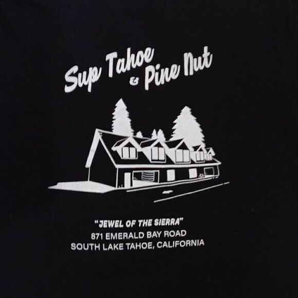 Sup Tahoe & Pine Nut Tshirt  South Lake Tahoe  Brand Next Level  Size Medium Men - Picture 3 of 7